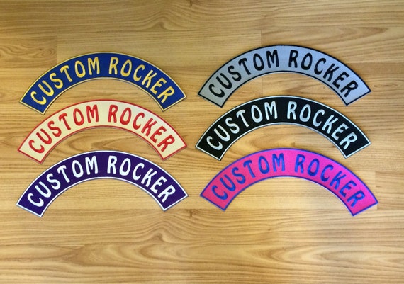 Custom Patches for Jackets Custom Back Patch Biker Patch Custom Patch  Rockers 