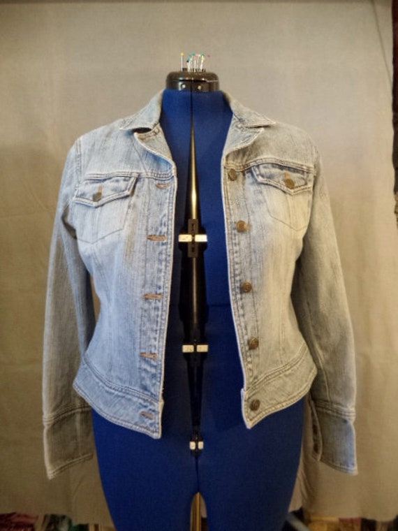 Ladies Vintage Paris Blues Denim Jacket sz L