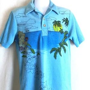 70s Velour Polo - Etsy