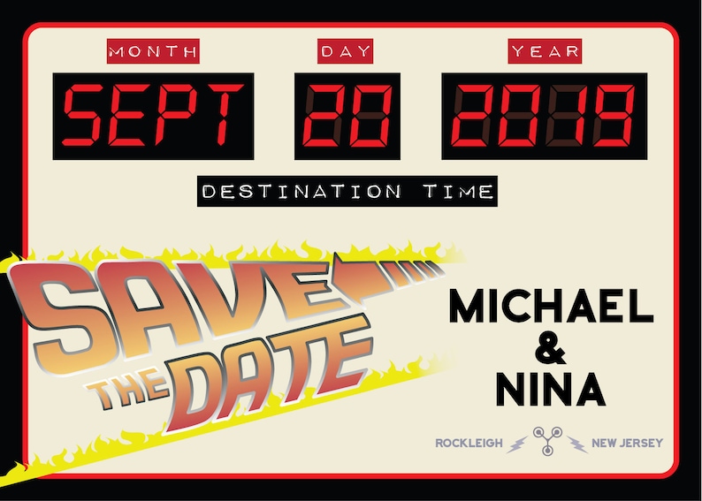 Back to the Future Save the Date Save the Date Back to the Future