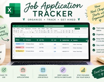 Job Application Tracker - Basic Excel