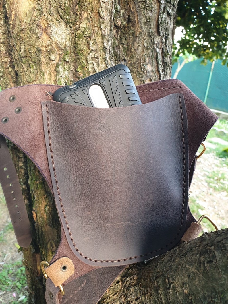 Leather Leg Hip Bag Leather Bag Hip Bag Leather Hip Bag Etsy