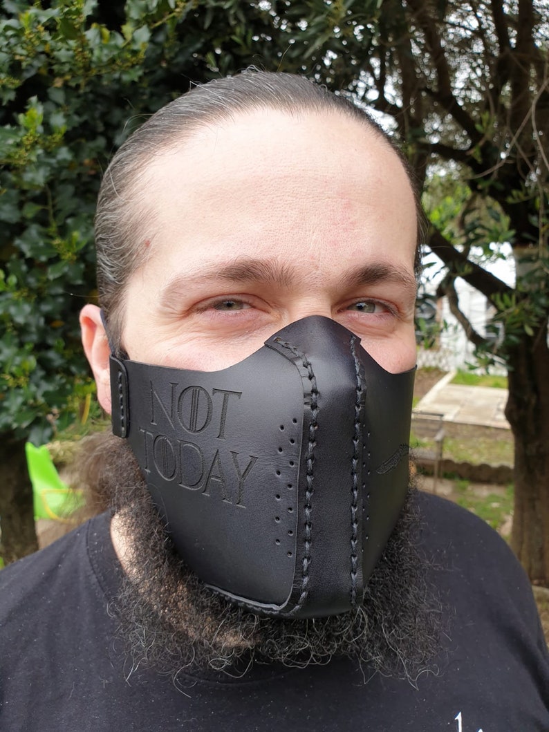 Game of Thrones Leather Face Mask GOT Ntot Today LARP Mask - Etsy