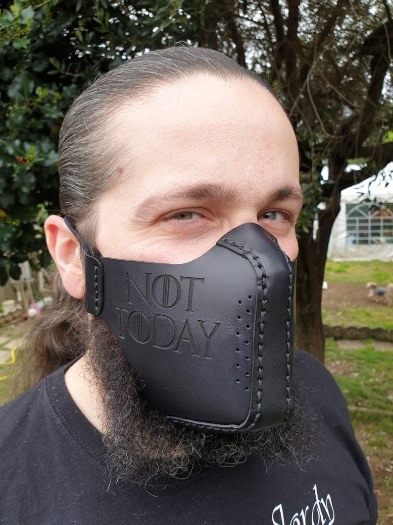 Game of Thrones Leather Face Mask GOT Ntot Today LARP Mask - Etsy