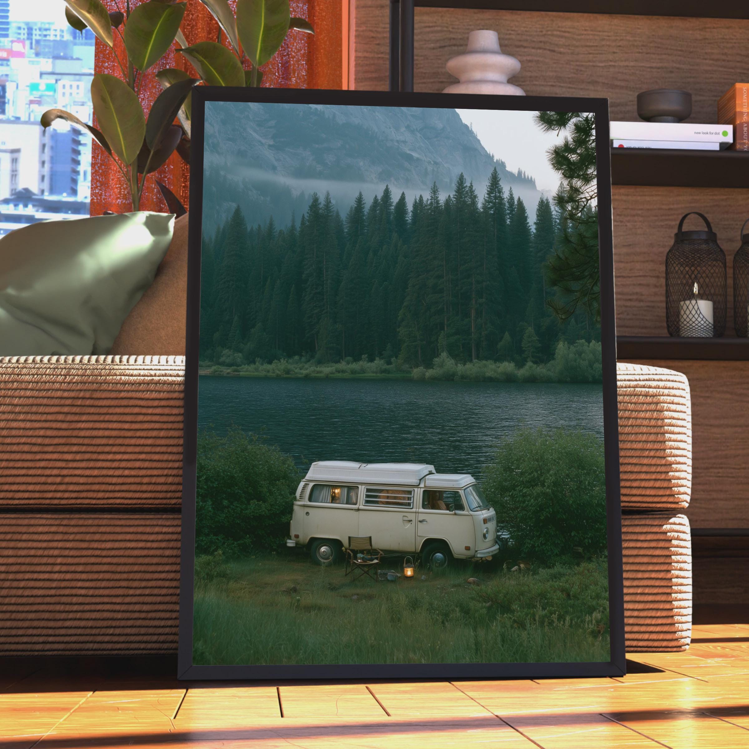 Green Vw Van Prints - Etsy