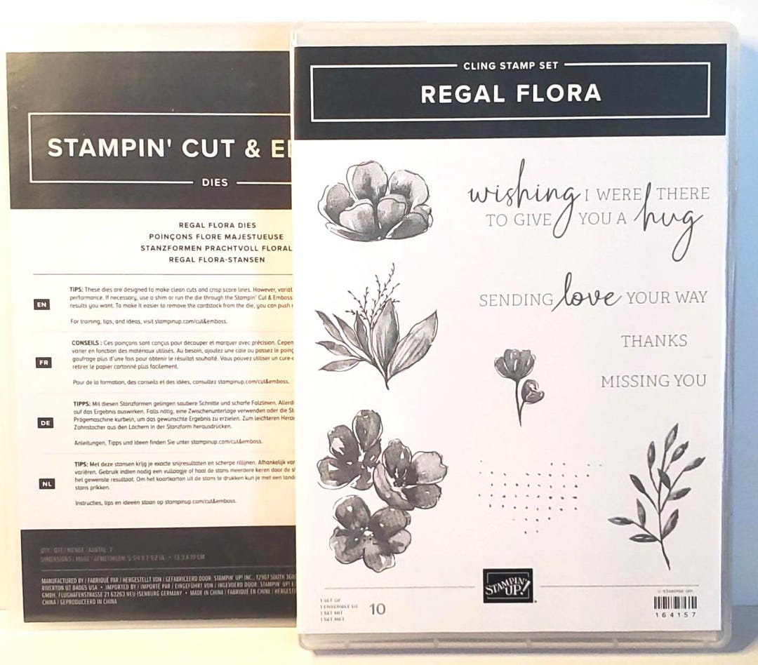 Regal Flora Stampin' Up! Stamp Set and Coordinating Dies Bundle - Etsy