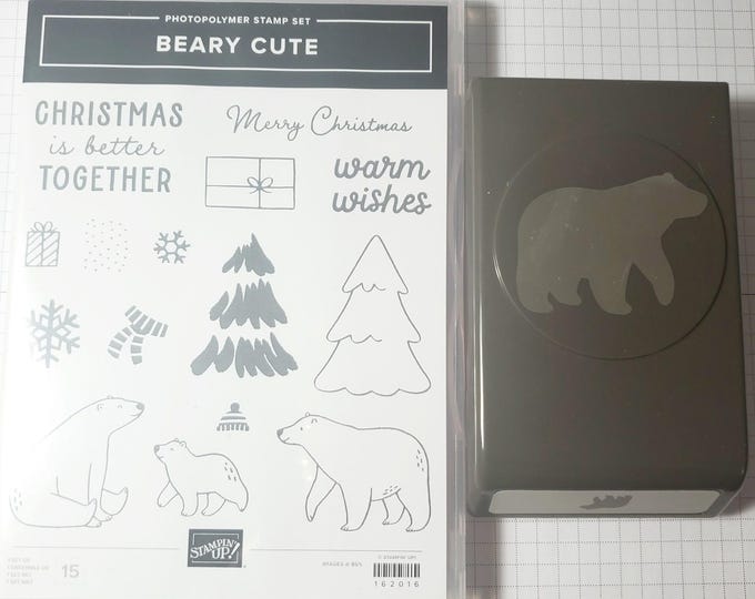Beary Cute Stamp Set and Coordinating Bear Punch Stampin' Up! Bundle ...