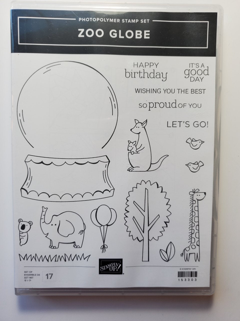 Zoo Globe New Stampin' Up Photopolymer Stamp Set Etsy
