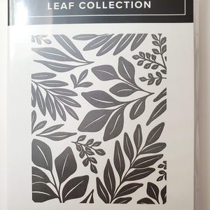 Leaf Collection Cling Stampin' Up! retired background Stamp Set