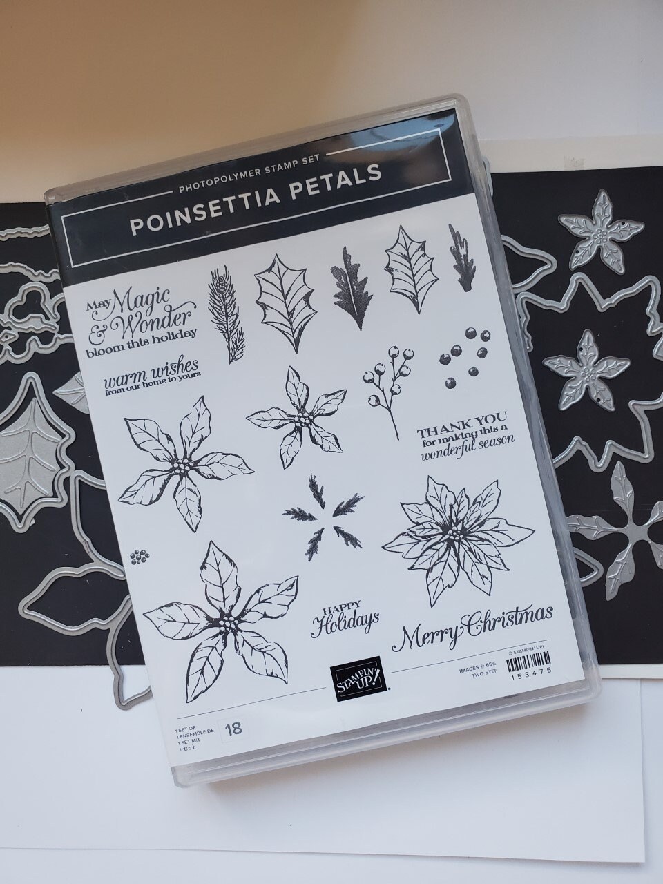 【スタンピンアップ 】ポインセチア・ペタルズ・スタンプセット・ダイ Poinsettia Petals Stamp Set and Poinsettia Dies by Stampin