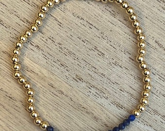 Dainty Gold & Gemstone Bracelet