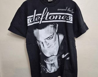 Deftones Adrenaline Tシャツ　USA製　XL Vintage Deftones T Shirt XL Adrenaline Uk Tour 98 Band Tee Graphic