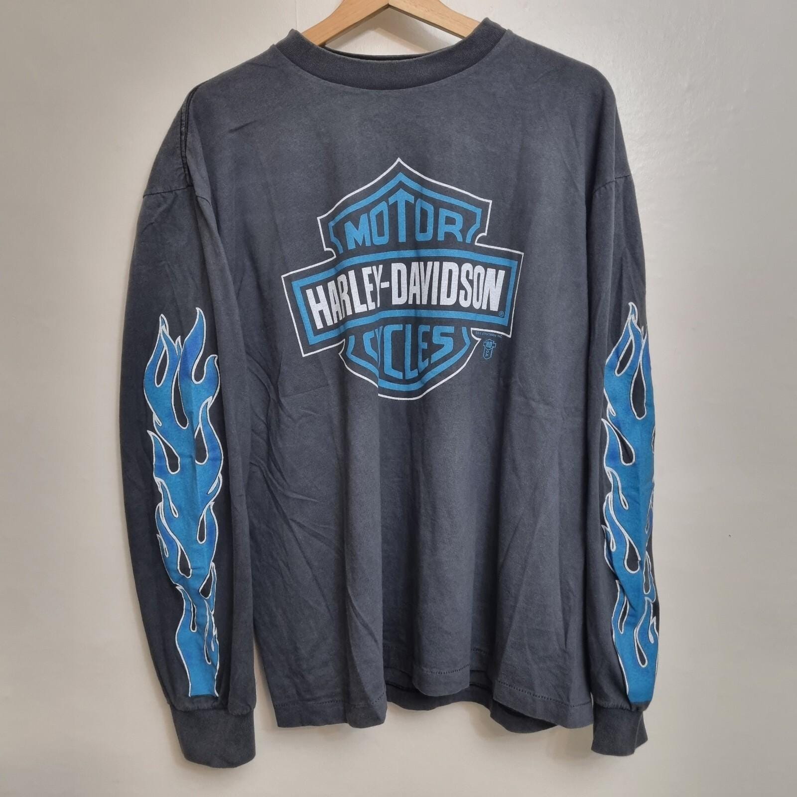 Vintage Harley Davidson Flame Shirt - Etsy