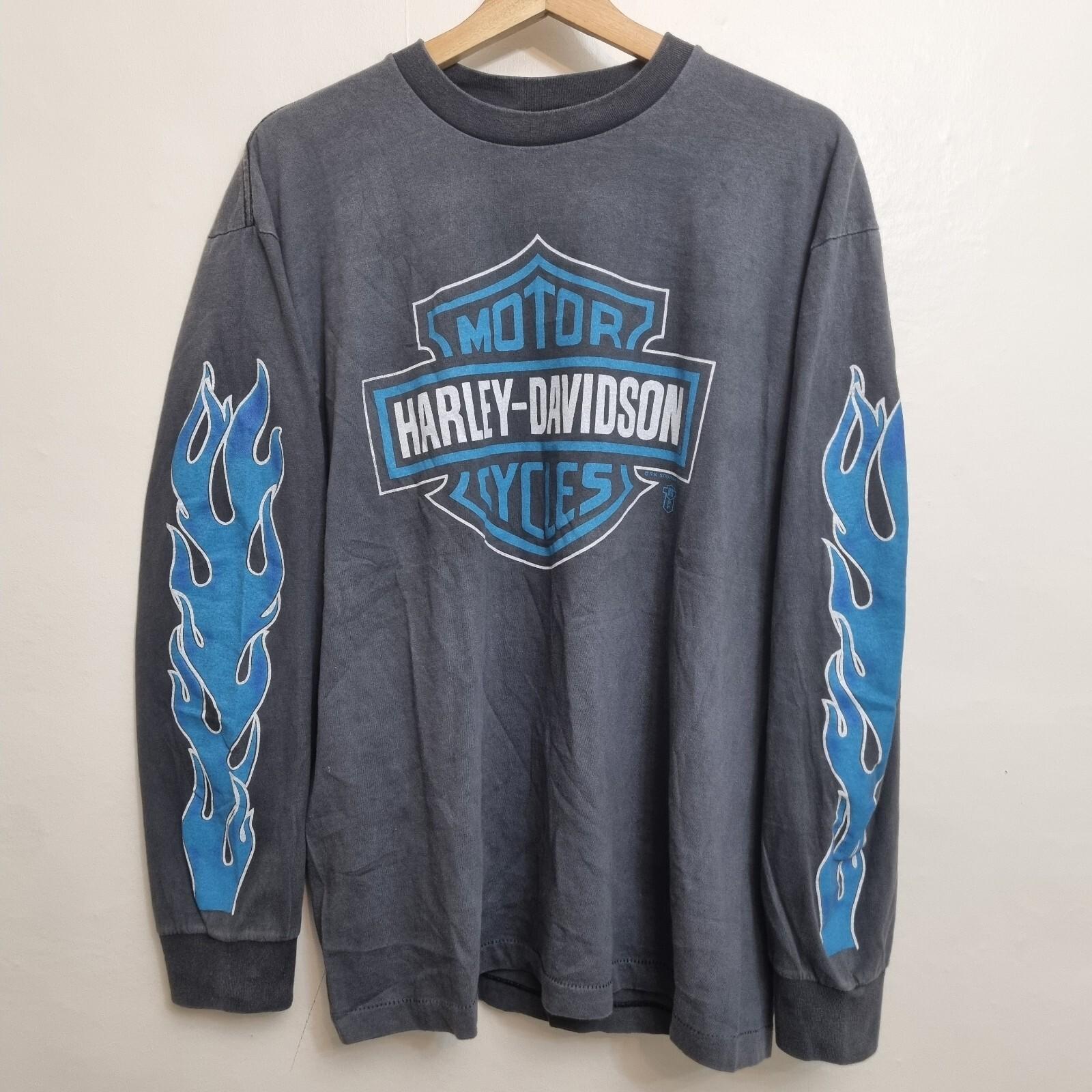 Blue Flame Harley Davidson Shirt - Etsy