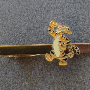 Tigger Tie Clip Bar Great Gift Under 20 Birthday Anniversary Every Day Cartoon Anime Gift