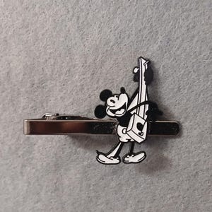Retro Mickey Mouse Tie Bar Clip Pin Tacks  Great Gifts for Him Graduation Birthday Wedding Christmas Father&#39;s Day
