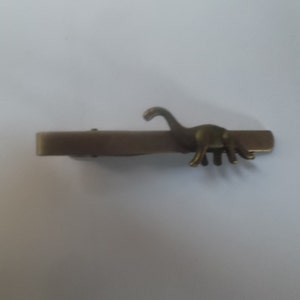 Antike Bronze Brachiosaurus Krawattenklammer: Vintage Style Krawattenklammer