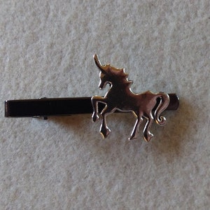 Unicorn Tie Clip Clasp Bar Unique Gift for Him Wedding Birthday Halloween Christmas Stocking Stuffer Party Favor