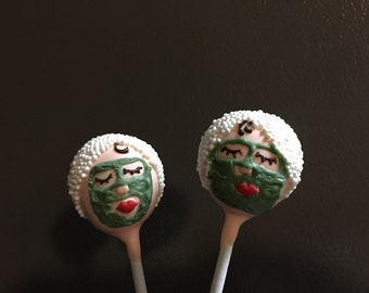 Spa girl cake pops