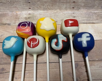 Social Media Cake Pops