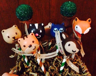 Woodland creatures Themed Cake Pops