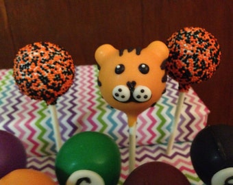 Tiger Cake Pops