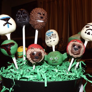 Star Wars Yoda Cake Pops Etsy Star Wars Yoda Cake Pops Etsy
