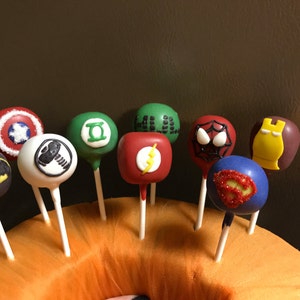 Superhero Cake Pops