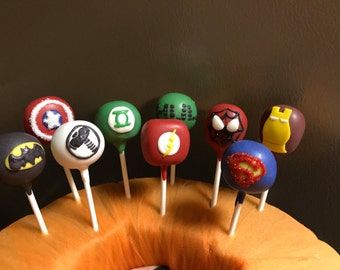 Superhero Cake Pops