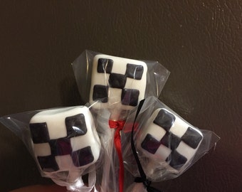 Racing Flag Cake Pops