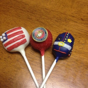 Marine Corps Cake Pops