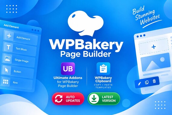 WPBakery Page Builder + Ultimate Addons Bundle - GPL | Auto Updates | Latest Version | WordPress Plugin