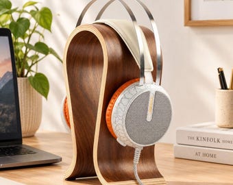 Wood Headphone Stand, Controller Stand, Wood, Boyfriend Gift, Gift, Mens Gift, Rustic Home Decor, Home Decor, Gift For Him, Office Decor