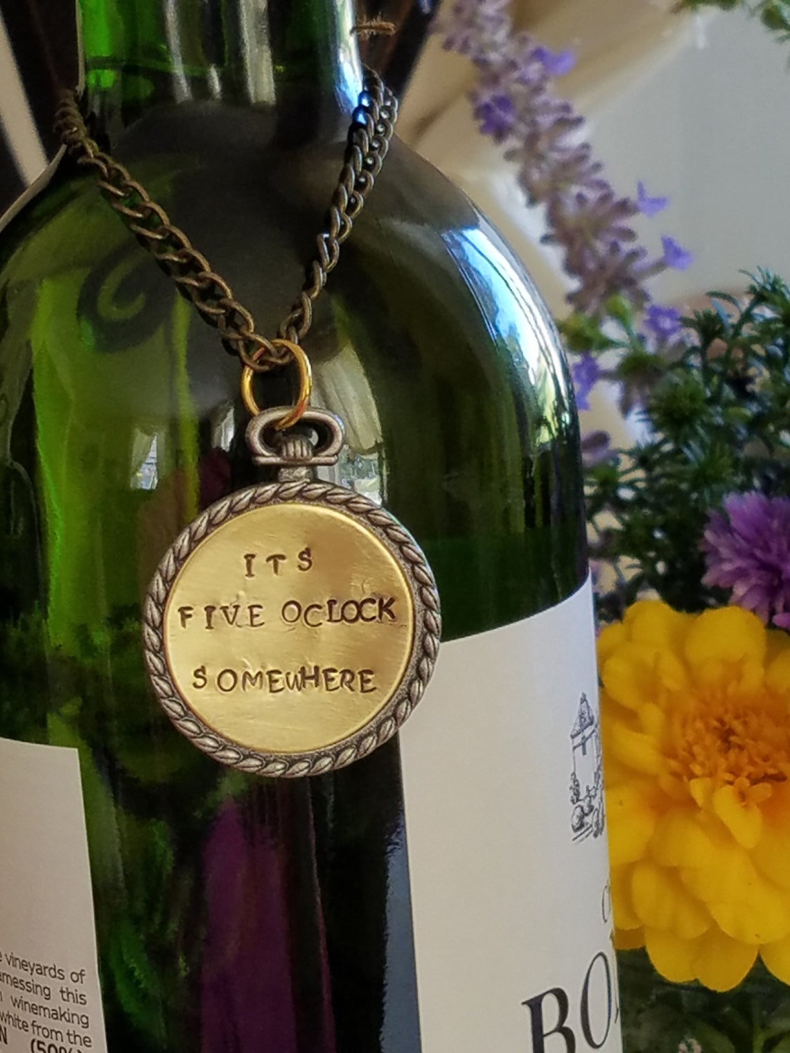 Wine Bottle Charms 1 Decanter Charms Bottle Charms Wine Etsy