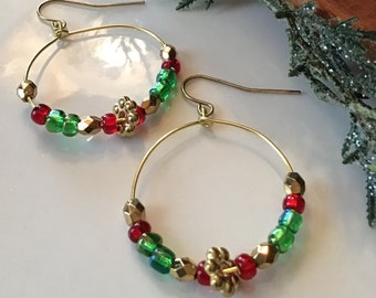 Pretty Christmas Earrings