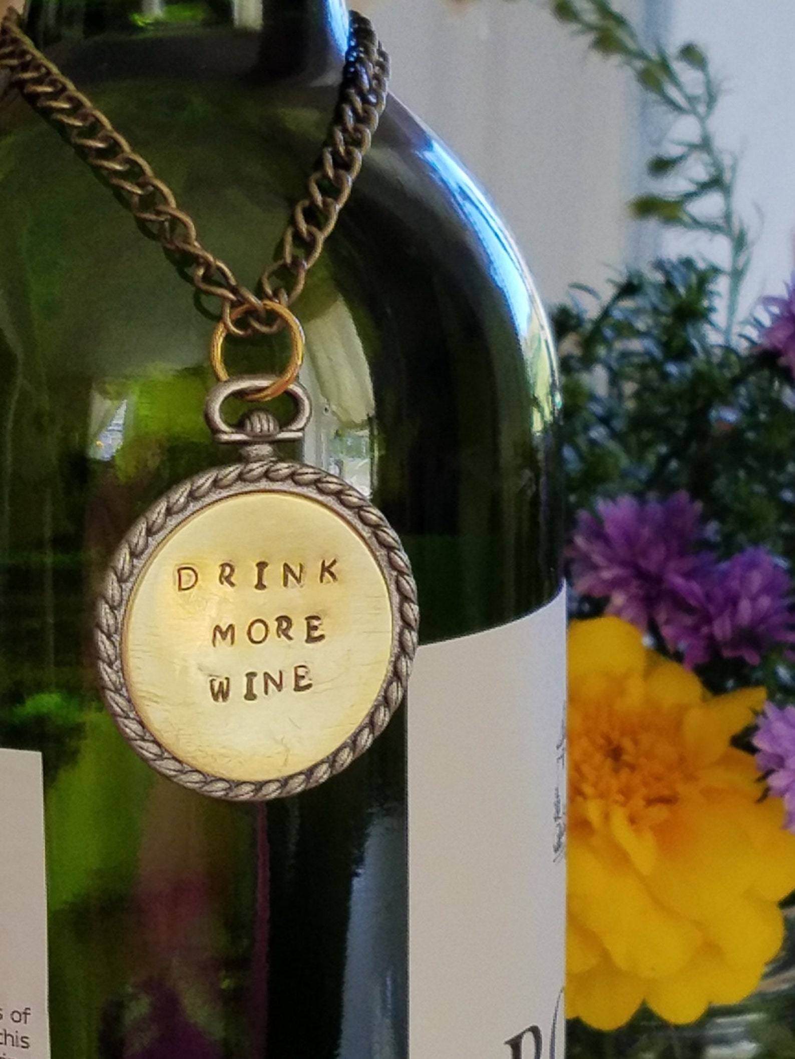 Wine Bottle Charms 1 Decanter Charms Bottle Charms Wine Etsy