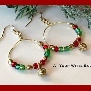 Weihnachts Ohrringe in gold