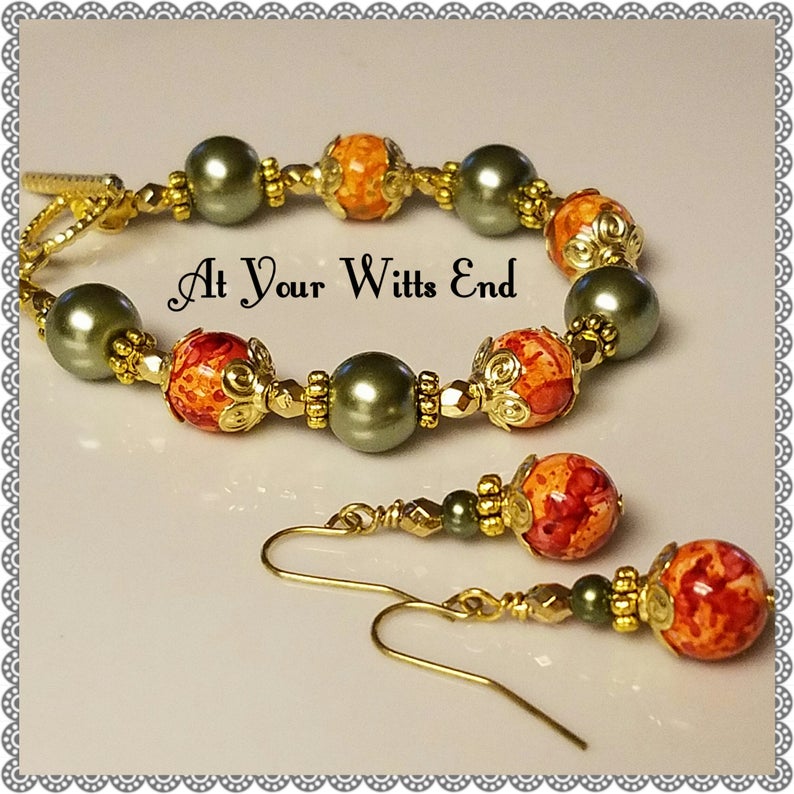 jewelry bracelets Fall Earrings fall jewelry Fall Bracelet