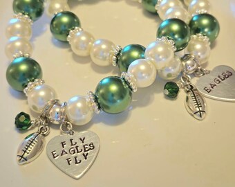 EAGLES, charm bracelet, Philadelphia, football team