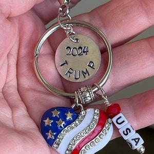 TRUMP 2024 Patriotic Keychain