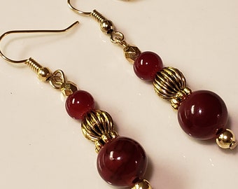 STUNNING EARRINGS, bamboo, beads, jewelry, holiday jewelry, gifts for mom