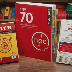1 NFPA 70 National Electrical Code 2026 PB mit Registerregistern, NEC 2026 Taschenbuch, Referenzwerk für Elektrotechnik