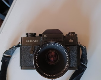 Leica Leicaflex SL + Macro-Elmarit-R 60 mm f/2,8 – appareil photo vintage
