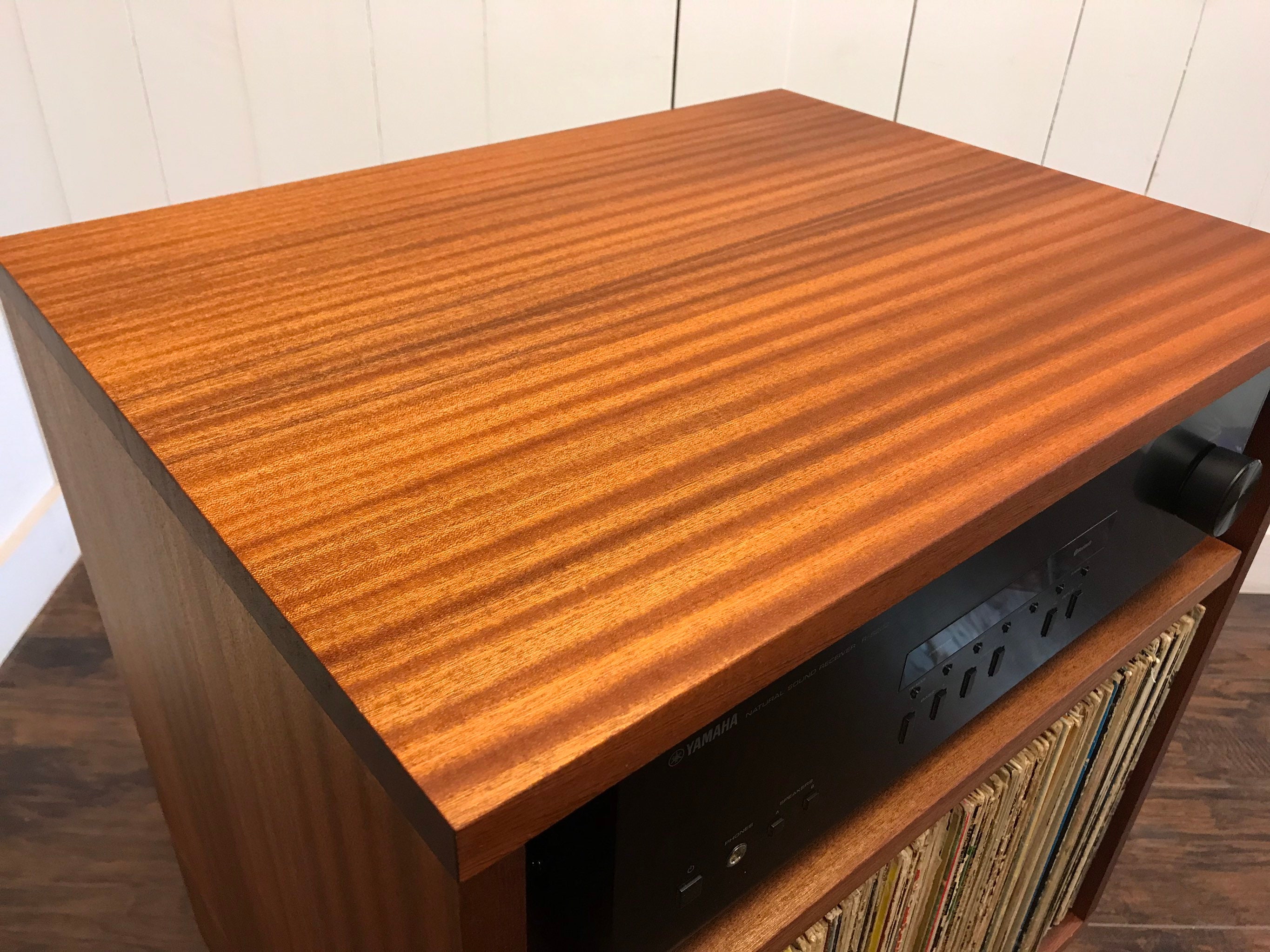 Solid mahogany record player console stereo album Etsy