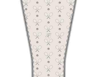 Armstulpe mit Tennisschläger-Muster