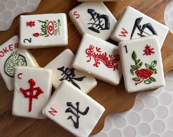 Mahjong sugar cookies