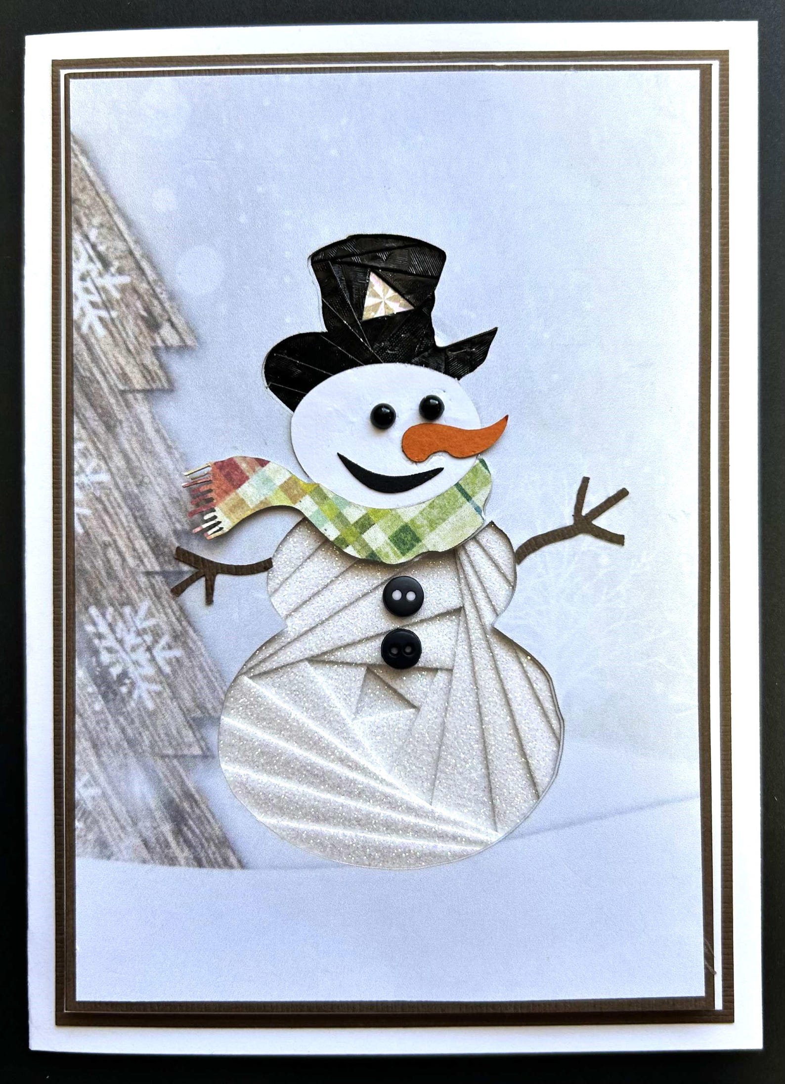 Iris Folding Card Kit #136: Snowman Design, A6 Size, Christmas - Etsy