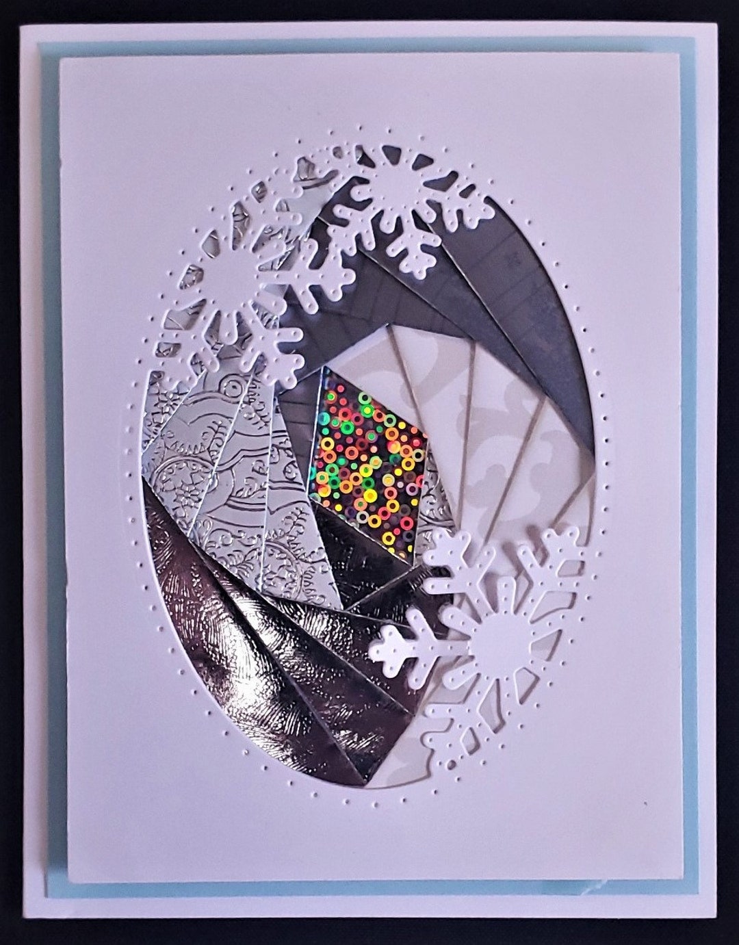 Kit 71 Snowflakes Iris Folding Card Kit Etsy