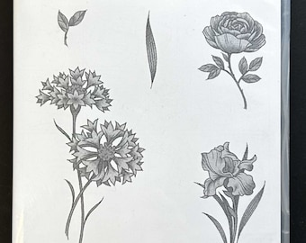 Floral Rubber Stamp Set - Stampin' Up! (Set of 5, Retired