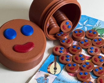 Magnetic Paleta Payaso Loteria Game Tokens - 3D Printed- Fichas con Iman - Mexican Bingo - Game Chips